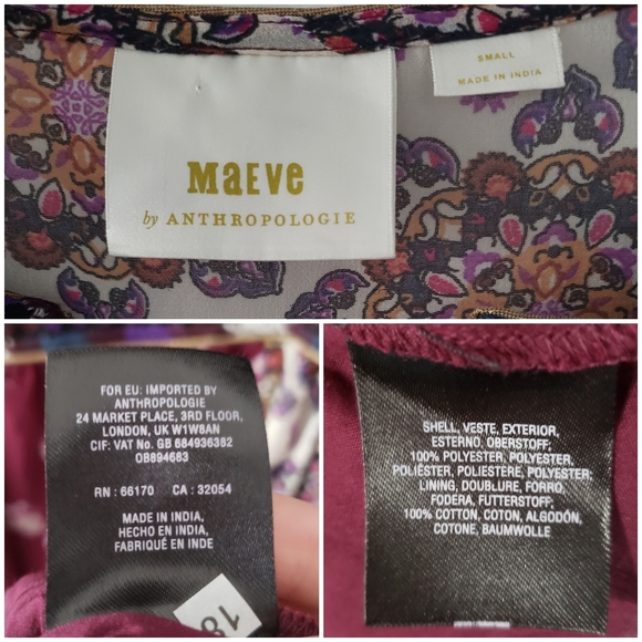 Anthropologie Maeve Quartier Latin Dress Size S - Picture 7 of 8